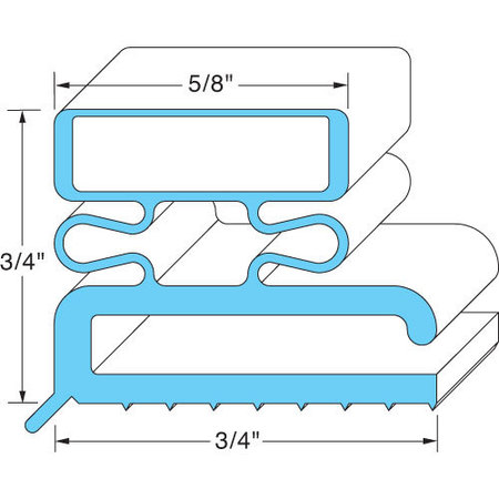 ALLPOINTS Gasket, Magnetic - 8Ft 741098